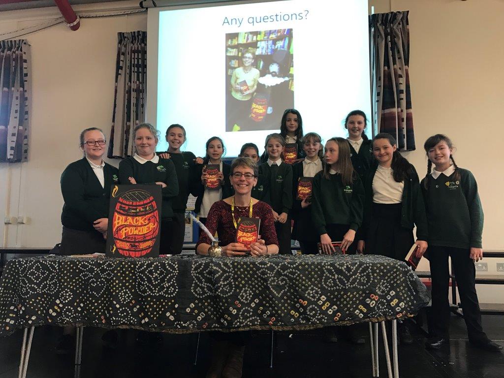 Ally with pupils from Polegate School